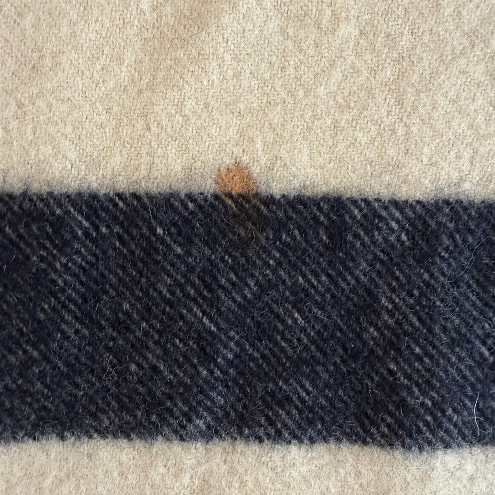 Vintage Striped Wool Blanket - Picture 4 of 7